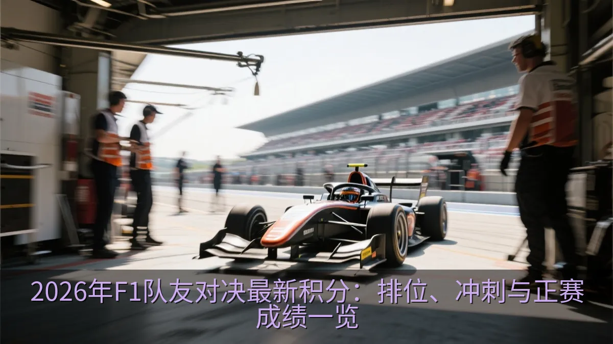 方程式赛车驶过维修区出口，准备展开比赛